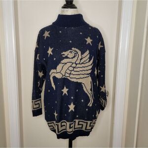 80s Pegasus constellation sweater
